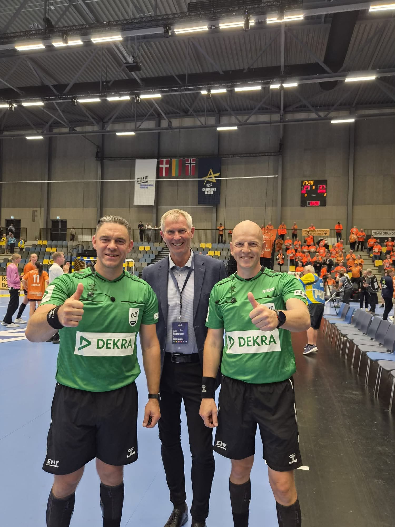 Tomas Barysas ir Povilas Petrušis EHF moterų Čempionių lygoje